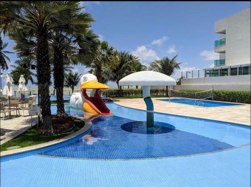 Apartamento A Beira Mar Com Piscina Estilo Resort Кабеделу Экстерьер фото